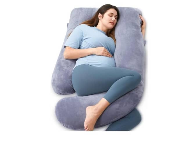 Get a better night's sleep with the Momcozy U Shaped Pillow.