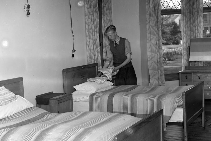 One of the bedrooms at The Mary MacArthur Holiday Home for Working Women in Poulton. It's now Wyre Civic Centre