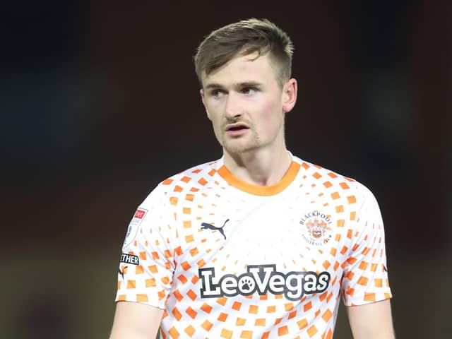 Callum Connolly was a player at Blackpool until he departed for Stockport County this summer. (Image: Getty Images)