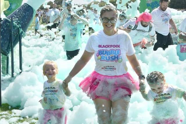 Blackpool Bubble Rush offers fun for all the family