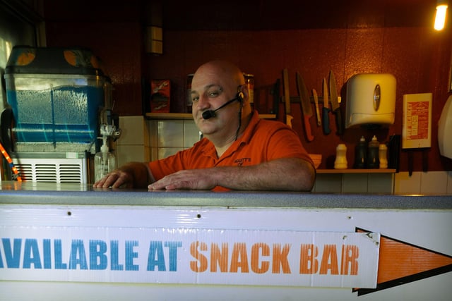 Chris Higgitt at Las Vegas Amusements bingo and burger arcade in Dale Street, Blackpool in 2012