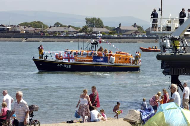 A previous Fleetwood lifeboat Day, showing a sail past of the lifeboat. Picture Martin Bostock.