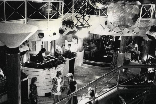 This was inside Addisons in 1989 - the popular club had undergone a refurbishment