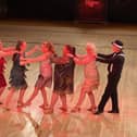 Follow the leader - members of the Crown Ballroom perform another showcase routine