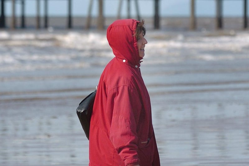 The actors David Neilson and Julie Hesmondhalgh (pictured) who played Roy and Hayley Cropper were filming scenes on Blackpool beach as part of the storyline regarding Hayley's terminal illness in 2013