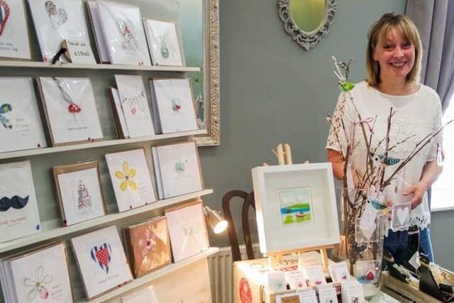 Little Glass Boutique from Lytham with their festive fused glass products