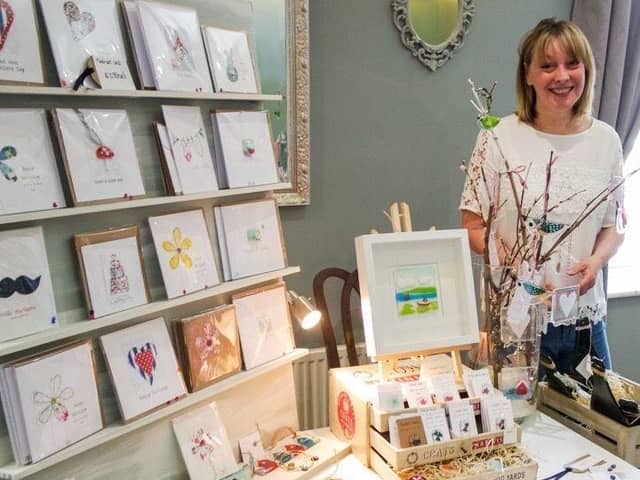 Little Glass Boutique from Lytham with their festive fused glass products