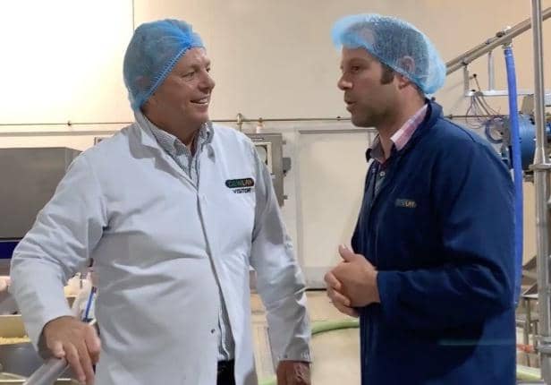 Cheese Matters' John Carr, left, pictured with Nick Kenyon from Dewlay
