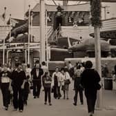 Noah's Ark in the background - one of the theme park's oldest rides. This was 1981
