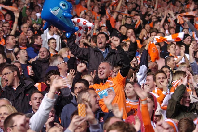 Another scene from Blackpool against Birmingham City, 2012. Next stop was the Championship play-off final against West Ham