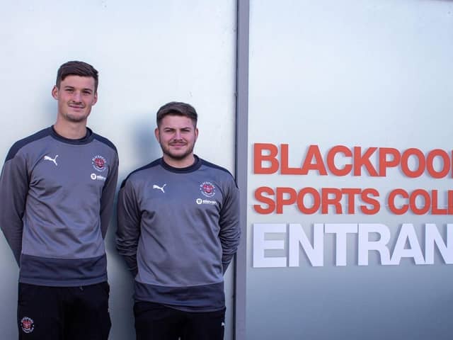 Blackpool FC Sports College students have had a month of work experience opportunities Picture: Blackpool FC Community Trust