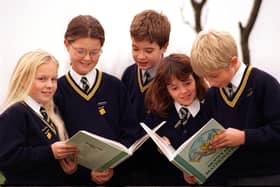 Lancashire schools library quiz - the Heyhouses Primary School team. Gemma Walker, Sandra Currie, Christopher Larkin, Sarah Kinghorn, James Geer