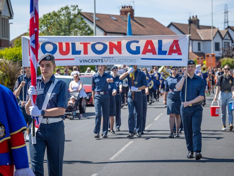 Poulton Air Training Corps attending Poulton Gala 2023. Martin Bostock Photography