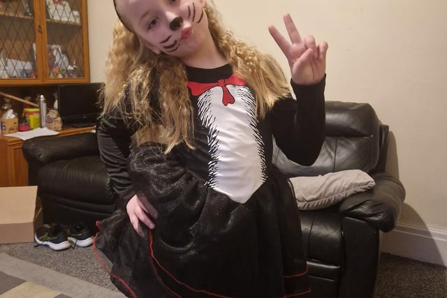 Robynne, age 8, as a sassy cat in the hat - picture by Sarah Ratcliffe