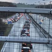 There are delays on the M55 in Blackpool after two separate crashes this morning (Thursday, January 19)