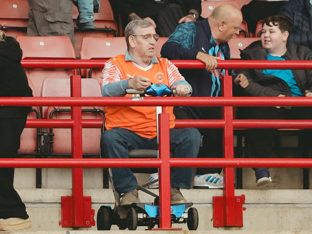 Seasiders supporters made the midweek trip to Oakwell.