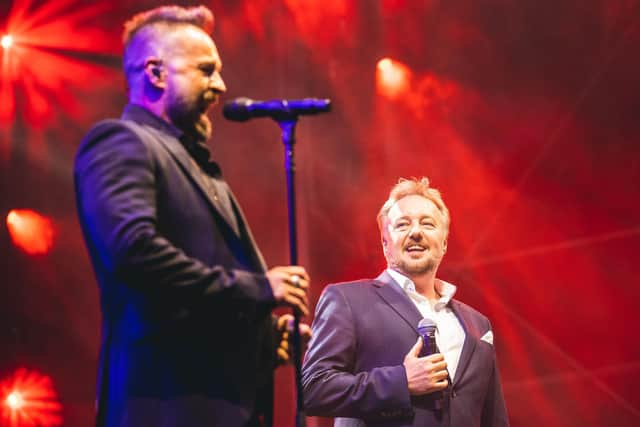 Alfie Boe and John Owen Jones at Lytham Hall on Sunday August 28, 2022.