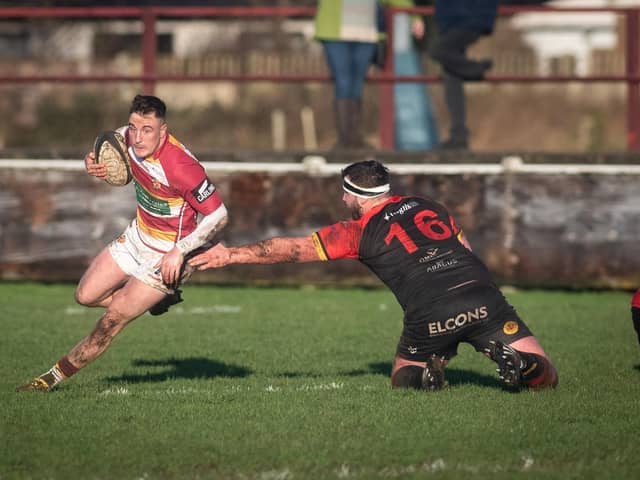 Adam Lanigan scored a try and set up another in Fylde's win at Huddersfield Picture: Daniel Martino