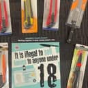 Underage test purchasers were able to buy knives at one in five shops tested during a week-long sting operation across Lancashire