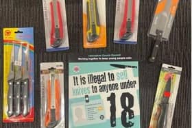 Underage test purchasers were able to buy knives at one in five shops tested during a week-long sting operation across Lancashire