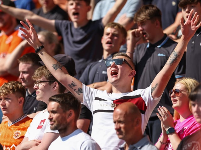 Seasiders supporters showed their support in the sun for Richard Keogh's side.