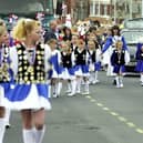 Fleetwood Royalettes leading the  2022 Fleetwood Carnival parade