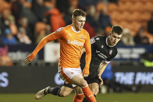 Blackpool have named their team to take on Derby County