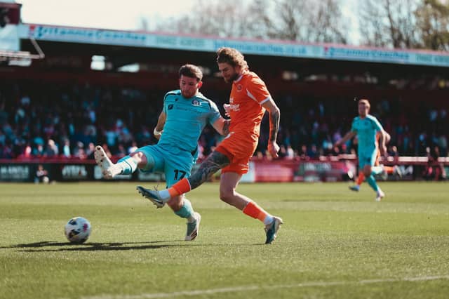 Blackpool took on Stevenage at the Lamex Stadium.