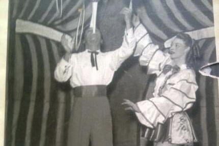 Romy's maternal grandparents Holley Gray and Madge Summerfield performing at the circus during it's early days.
