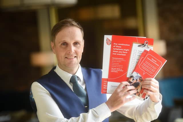 Clifton Arms Hotel manager Adam Draper prepares for the charity dinner in aid of Haemochromatosis UK