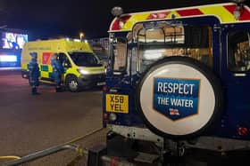 RNLI volunteers in Blackpool received reports of a person attempting to enter the sea at Central Pier last night.