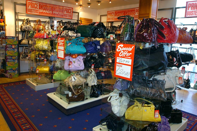 Handbags in the sale