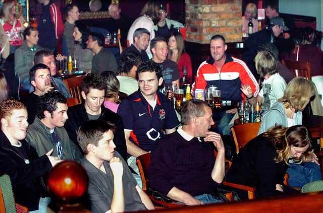 This was the scene at J20's Last Laugh Comedy Search at the No 3 in Whitegate Drive, 2004