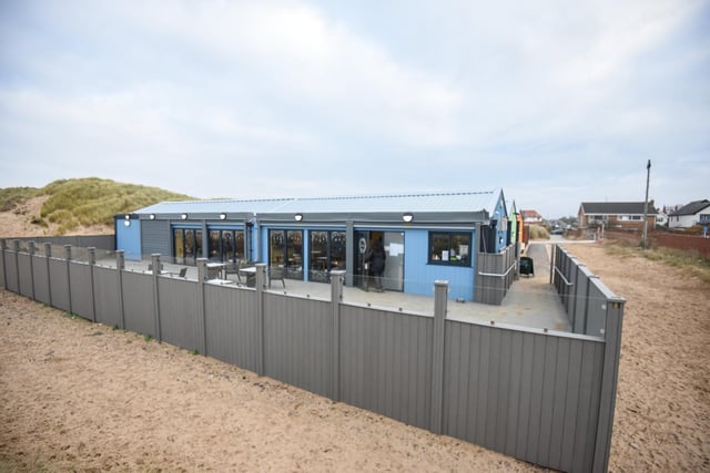 The new Cafe and North Beach Wind Sports Centre is a feature of the beach off Clifton Drive North in St Annes