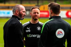 O'Donnell, centre, arrived at Bloomfield Road following the appointment of Michael Appleton