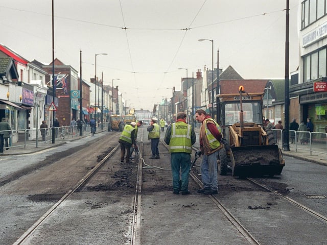 Regeneration work in Lord Street, Fleetwood in 1999