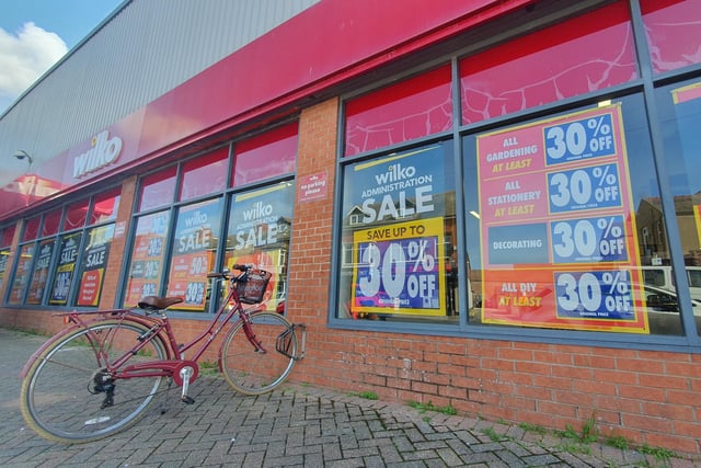 Outside the Wilkos branch of Cleveleys high street