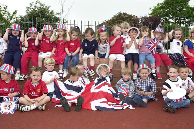 Toddlers from Our Lady Star of the Sea Nursery in St Annes held a fancy dress party for the Queen's Golden Jubilee
