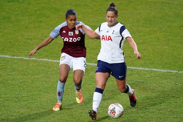 Hannah Godfrey (right) is a professional footballer who plays as a defender for FA Women's Championship club Charlton Athletic and the Scotland national team. She was born in Thornton Cleveleys in 1997 and has played for Tottenham Hotspur and Blackburn Rovers