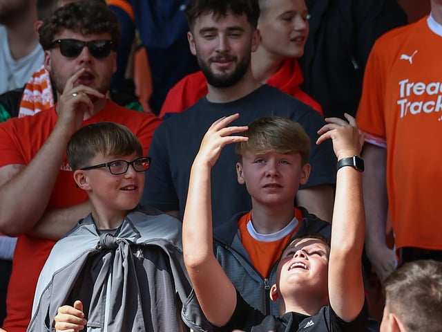 Seasiders supporters showed their support in the sun for Richard Keogh's side.