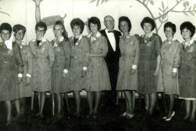 Horseshoe Bar Staff 1969 with Brenda Whiteside