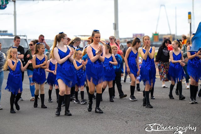 Young dancers in front of South Pier
