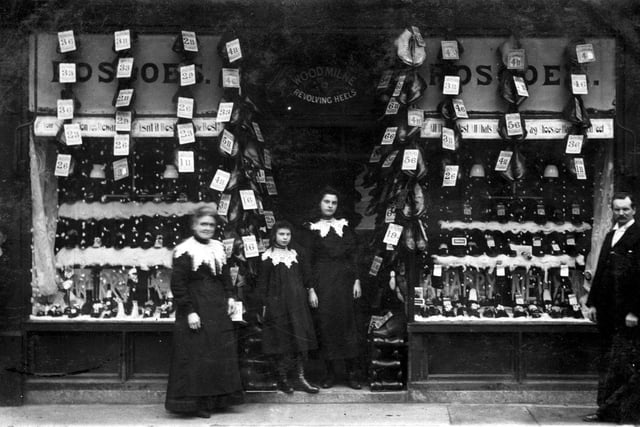 Christmas time at Roscoes shoe shop in Church Street Fleetwood