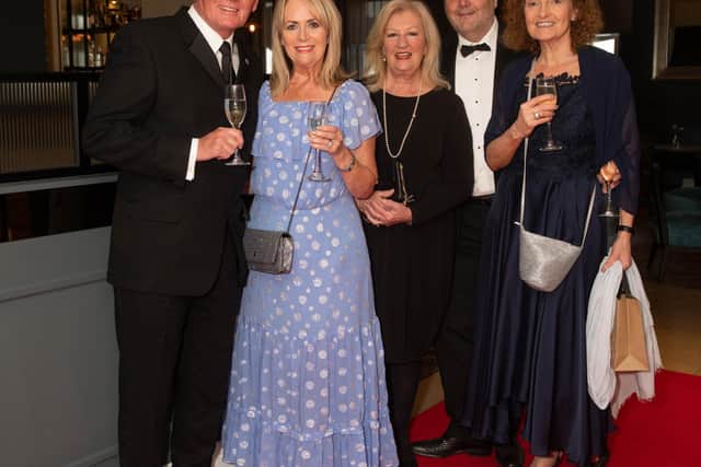 Amon those at the ball were (from left) Mark Gee, Julia Gee, Jenny Chalinor, Howard Livesey, Dawn Livesey
