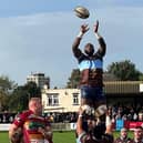 Lineout action from Fylde’s defeat (photo courtesy of Rotherham Titans RFC)