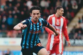 George Honeyman scored 7/10 in the 2-0 defeat at Leyton Orient (photo: Gareth Evans/Blackpool FC)