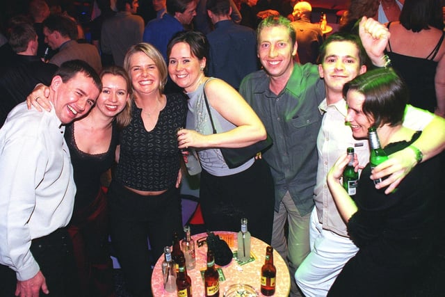 Party-goers at the Hub Nightclub, 1999
