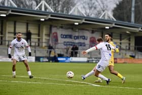 Match action from AFC Fylde's game against Dagenham & Redbridge (photo:AFC Fylde)