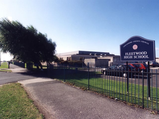 The old Broadway site of Fleetwood High School - the building was previously Larkholme High School