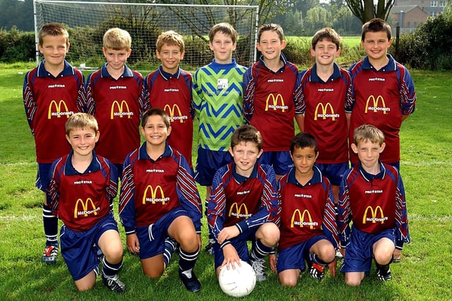 Lytham Juniors football team. Back (from left) Jake Leatham, Harry Irving, James Robinson, Sam Patterson, Jack Mitchell, Paul Jenkinson, and Alex Gray. Front (from left) Jake Smith, Connor Musson, Adam Friedland (captain), Joseph Leggatt, and Nathaniel Houghton